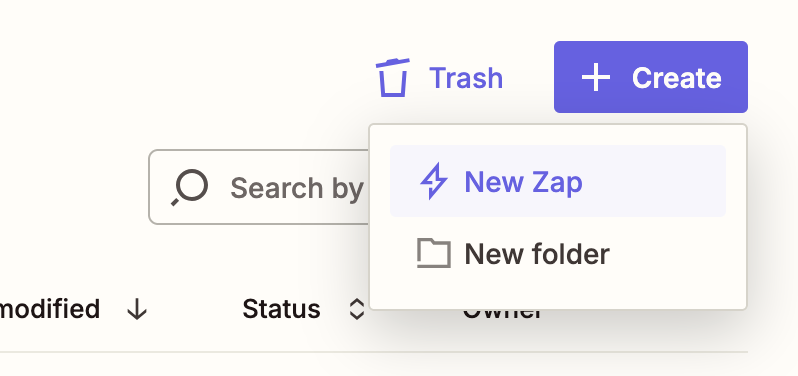 Create Zap