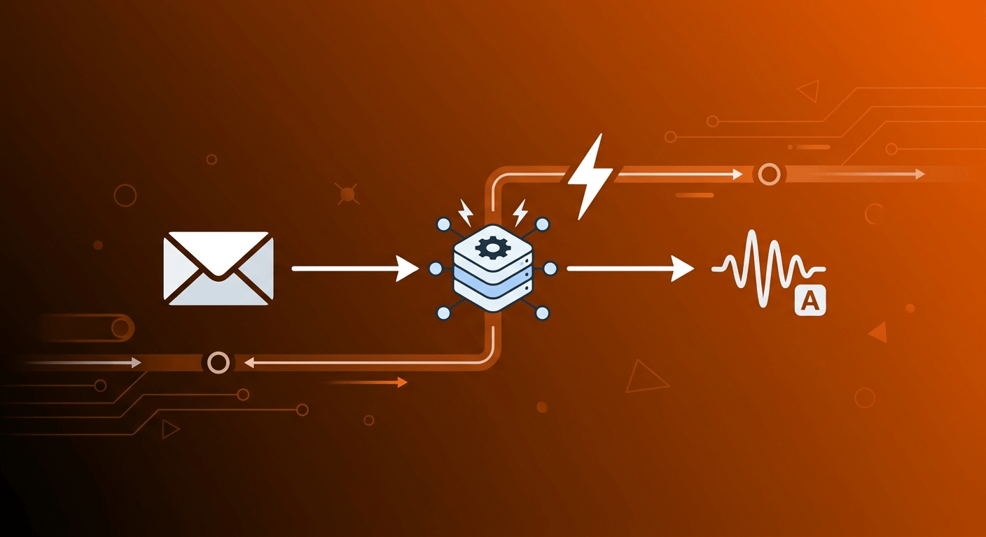 Automated email to transcription workflow pipeline