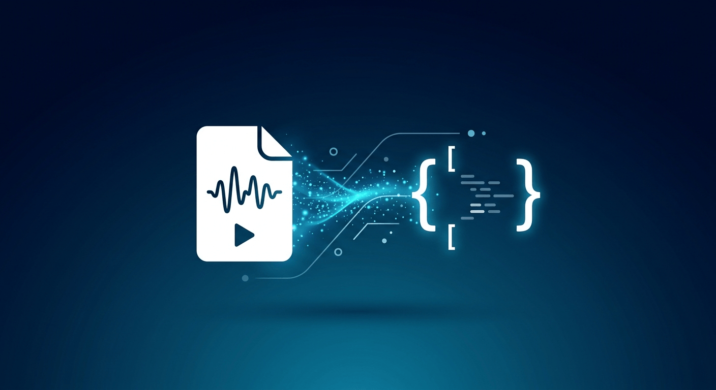 Audio file converting to JSON format